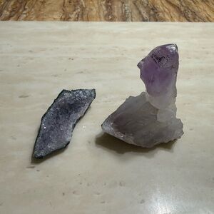 Natural Amethyst Crystal Cluster - Purple